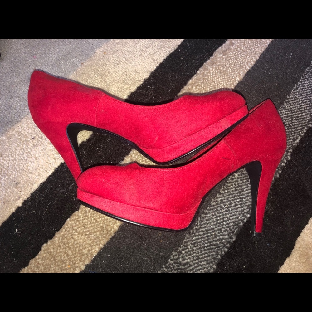 Red High Heels Size 10